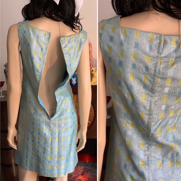 1960’s Custom Made Cocktail Dress, Matching Coat - Picture 3 of 8